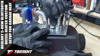 Hcalory 58KW Diesel Heater Custom Setup For Garage Heat Part 1 [upl. by Adev63]