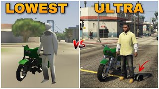 GTA 5 ULTRA GRAPHICS VS GTA 5 LOWEST GRAPHICS  PART 2 [upl. by Slade428]