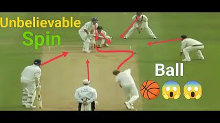 Unbelievable Shane Warne Spin ball in cricket history 🔥🔥 [upl. by Nylhsa]