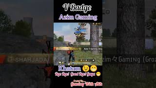 V Badge quotAzim Gamingquot shorts freefire gamingvideos freefireclips [upl. by Marquita149]