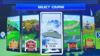 What courses are on the Golden Tee Go PGA Tour golf arcadecabinet retrogaming [upl. by Anilehcim55]