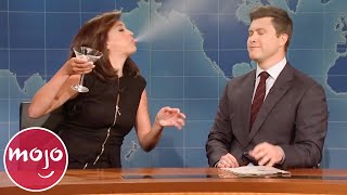 Top 10 Times Cecily Strong Broke Character on SNL [upl. by Swec191]