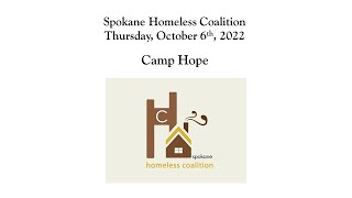 Camp Hope Spokane Homeless Coalition Meeting [upl. by Ives793]