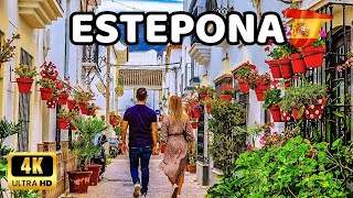 🇪🇦4K ESTEPONA  The Flowery Village of Andalucía  Worlds Most Beautiful White Villages  Spain [upl. by Amisoc799]