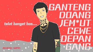 Kartun Tiktok  Ganteng Doang Jemput Cewe Depan Gang  by Animasi Sapri [upl. by Namzzaj]