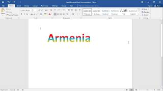 How to Add Gradient Fill Color into Text in Word  Create multicolor text [upl. by Siberson]