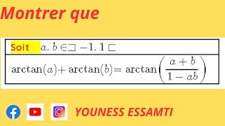 Arctan  Fonction Arctan  2 Bac SM  Exercice 14 [upl. by Nylknarf760]