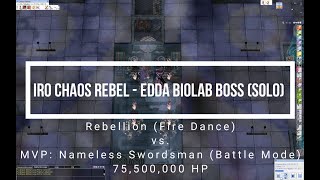 iRO Chaos Rebellion  Edda Biolab BossMVP Solo  Fire Dance  Pistol [upl. by Tito]