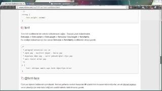 CSS Font Özellikleri [upl. by Yuri]