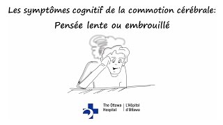 Les symptômes cognitif de la commotion cérébrale Pensée lente ou embrouillé [upl. by Airdnola]