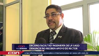 Decano de la Facultad de Ingeniería de la UASD denuncia no reciben apoyo de rector [upl. by Edahsalof]