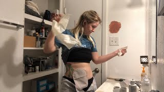 Less than 10 minutes Coloplast 2 piece ostomy bag change  No talking [upl. by Noell]