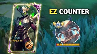 INTENSE MATCH‼️ Argus Perfect Build Easy Counter High Sustain Thamuz MLBB [upl. by Atonsah]