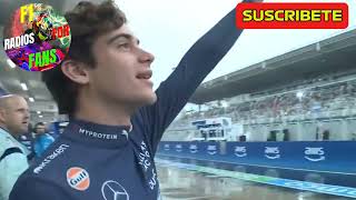 Franco Colapinto Saludando a todos Sus Fans que se quedarón en la Lluvia para apoyarlo F1 radio [upl. by Nyraa]