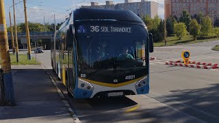 MHD Košice  🚍 36 úsek Poliklinika KVP  Sokolovská SOR NSG 18 4801 [upl. by Decker]