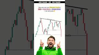 New Trader Vs Smart Trader  Fibonacci Trading Strategy  trading shorts [upl. by Cupo]