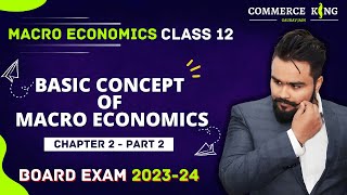 Basic Concepts of Macroeconomics class 12  Chapter 2 PART 2  Circular flow of Income Part 2 [upl. by Akili]