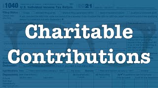 Deducting Charitable Contributions [upl. by Ayenat]