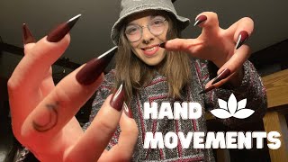 Positive Affirmations ASMR Hand Movements with Long Nails for Extra Tingles😍💅🏼 [upl. by Myrt]