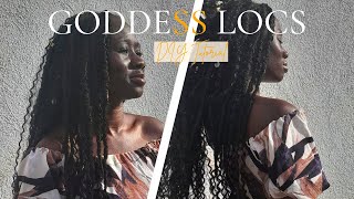 Goddess Faux Locs Installation  DIY Tutorial [upl. by Hali]