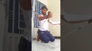 Four basic chest exercises with Resistance bands at home [upl. by Ajroj]