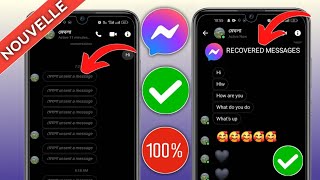 Comment voir un message supprimé sur Messenger 2024  Récupérer un message supprimé de Messenger [upl. by Okier]