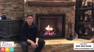 Mendota FV46 Full View Direct Vent Gas Fireplace Product Review [upl. by Eillor]