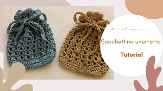 Sacchettino Uncinetto  TUTORIAL [upl. by Ijuy]