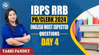 IBPS POCLERK 2024  ENGLISH MOST EXPECTED QUESTIONS  DAY 04  YASHI PANDEY MAAM bankingexams [upl. by Atekehs]