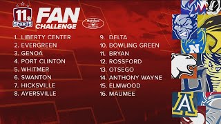 Top 16 schools announced for WTOL 11 Fan Challenge [upl. by Ellatsirhc]