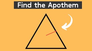 How to find the Apothem of a triangleGeometry Help [upl. by Ernst]