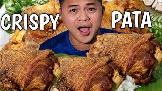 CRISPY PATA  INDOOR COOKING  MUKBANG PHILIPPINES [upl. by Elson]