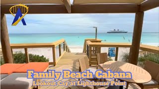 Tour a Family Beach Cabana at Disney Lookout Cay at Lighthouse Point [upl. by Nillad]