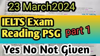 23MARCH 2024 IELTS Exam reading answers  pacific reading answer YES NO NOT GIVEN ielts tips [upl. by Tanya]