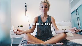 MY ANXIETY  HOW TO START MEDITATING FOR BEGINNERS  Allegra Shaw [upl. by Ardnosak]