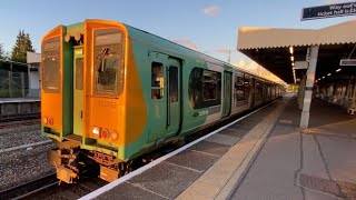 Class 313 PEP  BREL 1972  313203  Tones amp Sunset Departure  Southern  Havant  100523 [upl. by Valorie]