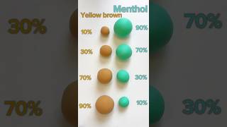 Yellow brown vs menthol Satisfying colour mixing art satisfying drawing green [upl. by Aleik]