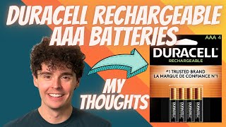 Duracell Rechargeable AAA Batteries 4 Count Pack Review [upl. by Moclam]