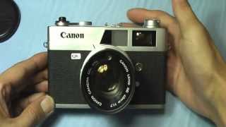 キャノン キャノネットQL17の使い方 CANON CANONET QL17 How to use 1960s Rangefinder camera [upl. by Attennyl972]