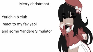 yarichin b club react to jinx and yandere Simulator merry christmast D [upl. by Teplica]