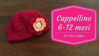 Tutorial  Cappellino 612 mesi [upl. by Eitten319]