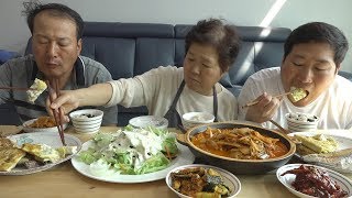 푸짐한 집밥 한상 참치김치찌개 고등어구이Tuna kimchi stew 등등 요리amp먹방  Mukbang eating show [upl. by Baras]