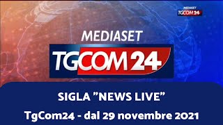 TgCom24  Sigla quotNews Livequot  dal 29112021 1080p60fps [upl. by Noyrb]