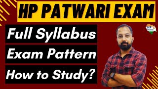 HP Patwari 2023  Syllabus Exam Pattern amp How To Study  Complete Strategy  HP Studies  Patwari [upl. by Imar]