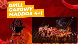 Grill gazowy Maddox 41 175 kW Test grilla [upl. by Hsirk962]