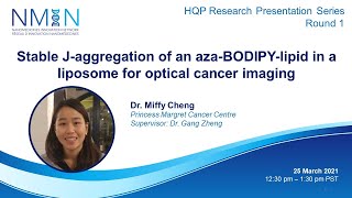 Miffy Cheng Stable Jaggregation of an aza BODIPYlipid in a liposome for optical cancer imaging [upl. by Dragelin970]