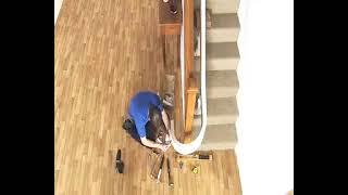 The Worlds Fastest Curved Stair Lift  FastTrack Install Demonstration [upl. by Bbor]