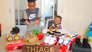 My BABY Brothers Insane Sneaker Collection [upl. by Ecnav]