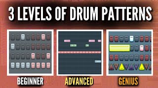 3 Levels Of Drum Patterns How To Make PRO Drum Patterns [upl. by Noami788]