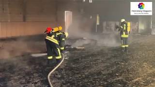 Lost Place in Flammen  Wegberger Feuerwehr löschte ehemalige britische Turnhalle [upl. by Leta334]